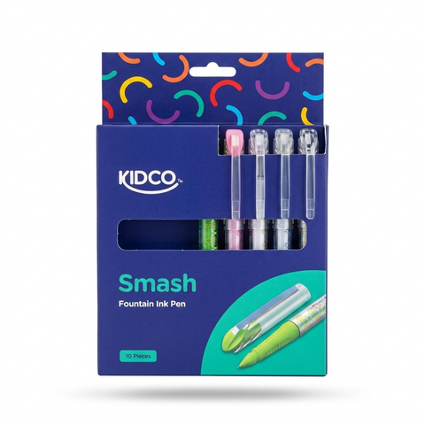 Smash Fountain Ink Pen Pack Of 10 | Premium Stationery Pakistan | KMJ