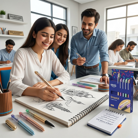 Smash X Fountain Ink Pen | Premium Stationery Pakistan | KMJ